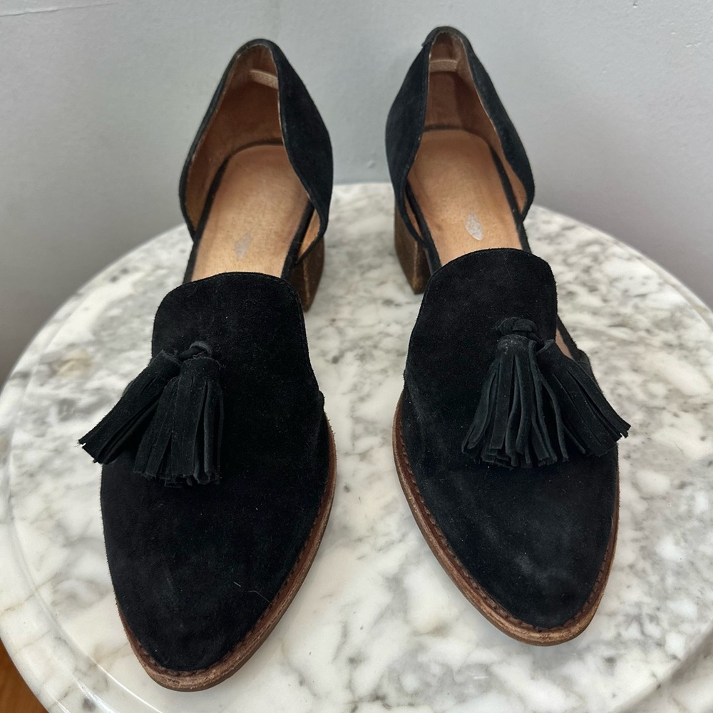 Jeffrey Campbell x Free People Charles Tassel Loafers Suede Slip-On Size 7 - Picture 4 of 12
